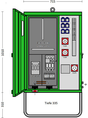 Elektra Tailfingen Anschlussverteiler AV 63N/A/621-2