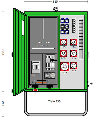 Elektra Tailfingen Anschlussverteiler AV 80N/A/6321-2