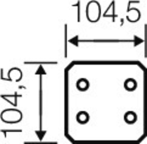 Hensel Isolierstoff-Montageplatte 4mm stark EB MP 06