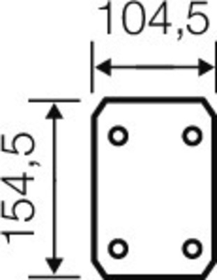 Hensel Isolierstoff-Montageplatte 4mm stark EB MP 10