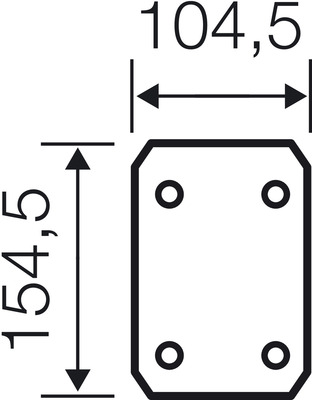 Hensel Isolierstoff-Montageplatte 4mm stark EB MP 10