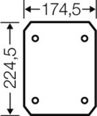 Hensel Isolierstoff-Montageplatte 4mm stark EB MP 25