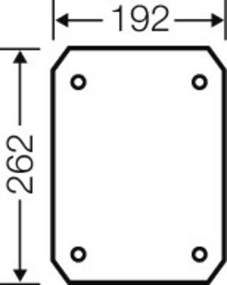 Hensel Isolierstoff-Montageplatte 4mm stark EB MP 35