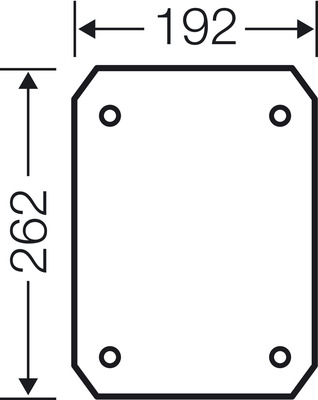 Hensel Isolierstoff-Montageplatte 4mm stark EB MP 35