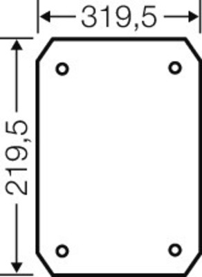 Hensel Isolierstoff-Montageplatte 4mm stark EB MP 50