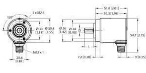 Turck Absoluter Drehgeber Multiturn REM97S10C7AALH1151