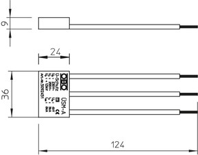 OBO Bettermann Vertr Überspannungsschutzmodul 255V ÜSM-A