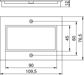 OBO Bettermann Vertr Abdeckplatte 2-fach Modul 45 f. T4B T4B P7 9011