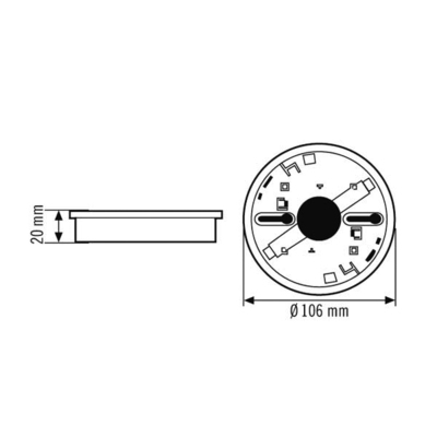 ESYLUX AP-Dose weiß für PROTECTOR K PROTECTOR#ER10018992
