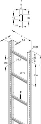 Niedax Steigetrasse STL 60.403/3 F