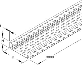 Niedax Kabelrinne inkl.Verbinder RLC 60.600