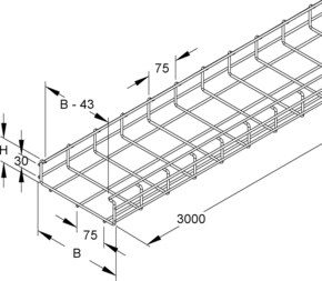 Niedax C-Gitterrinne GRCI 50.100 F