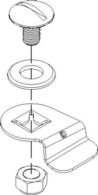 Niedax Drehriegel RDRS 9 F