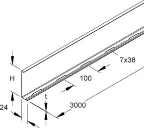 Niedax Trennsteg RW 110 F