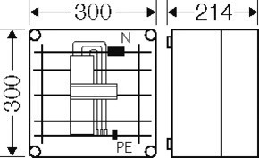 Hensel Sammelschienengehäuse mit Adapter 250A Mi 6202