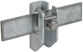 DEHN Flachbandhalter m.Druckstück St/tZn FRH116.10WA15B7STTZN