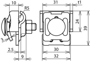 DEHN Falzklemme Al 0,7-8mm FKKB610KBF078AL