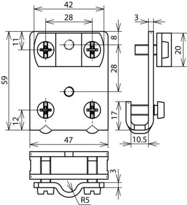 DEHN Falzklemme St/tZn 0,7-10mm FKZS710KBF0710STTZN