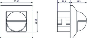 Theben Bewegungsmelder LUXA 103-200 T
