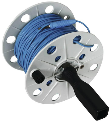 DEHN Drahthaspel K-grau B80mm m.100m Litze blau DHK80BSML075L100MBL