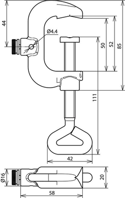 DEHN Prüfklemme TG/tZn bis 1 1/4 PK445ASSM5TGTZN