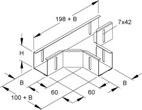 Niedax T-Stück RTSK 50.050 F