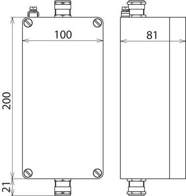 DEHN Alu-Gehäuse AP-IP65 REG.max.5TE ALGA 5