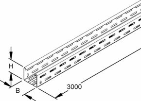Niedax Kabelrinne inkl.Verbinder RLC 60.070