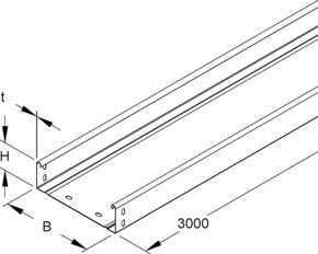 Niedax Kabelrinne inkl.Verbinder RLUC 60.400