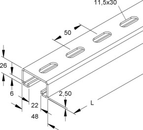 Niedax Ankerschiene 2991/1 FL