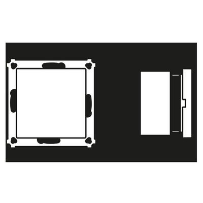 Jung Netzteil weiß ohne Rahmen NRS AS 0834 NT