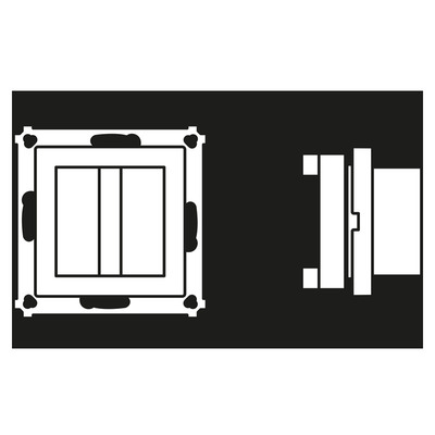 Jung Rufmodul weiß Schraubbefestigung NRS AS 0834 RM