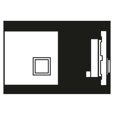 Jung Abstelltaster lichtgrau ausgel.RUF abstellen NRS LS 0834 AT LG