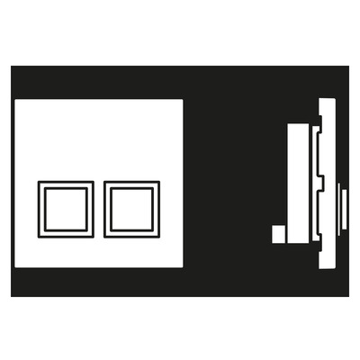 Jung Dienstzimmereinheit schwarz ohne Rahmen NRS LS 0834 DZE SW