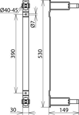DEHN Haltevorrichtung f. Spannungsprüfer HV P ST D40 45