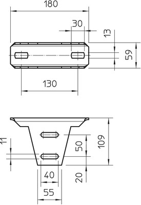 OBO Bettermann Vertr Kopfplatte für US5, variabel KU 5 V FT