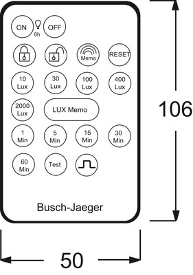 Busch-Jaeger IR Handsender f.Präsenz tech 6843