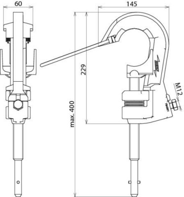 DEHN Phasenschraubklemme D10-65mm Sp-Q-Stift PSK 10 65 SQ EH DEHN Phasenschraubklemme D10-65mm Sp-Q-Stift PSK 10 65 SQ EH
