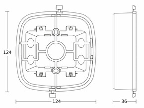 Steinel Aufputz-Adapter Control Pro IP54 000363