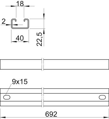 OBO Bettermann Vertr C-Sprosse für U-Stiel MS4022P0692FT