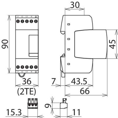 DEHN ÜS-Ableiter DEHNrail DR M 4P 255 FM