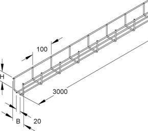 Niedax Gitterrinne GRS 60.060 E3