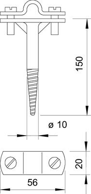 OBO Bettermann Vertr Leitungshalter 176 A 150