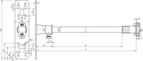 DEHN Distanzhalter f.Rd 7-10mm L1030 m.Bef.platte DIDH7.101030BPV2AGFK
