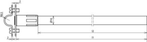DEHN Distanzhalter f.Rd 16mm L1015 o.Bef.element DIDH 16 1015V2AGFK16