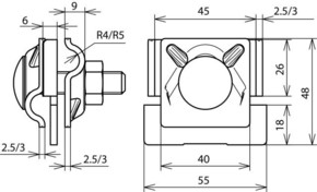 DEHN Falzklemme Al 0,7-10mm FKMV810KBF0710AL