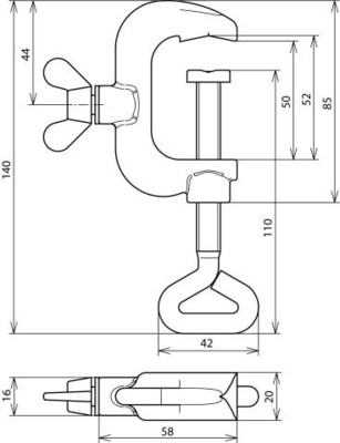 DEHN Erdungsklemme 3/8 - 1 1/4, 6-16mmq EK445AQ616TGTZN