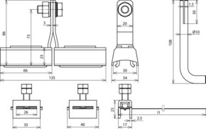 DEHN Ex-Bandrohrschelle D9-300Cu/gal Zn-NIRO EXBRS300