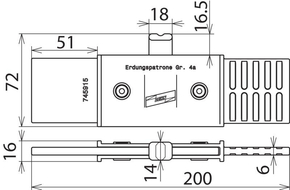 DEHN Erdungspatrone NH 4a vollisoliert EP NH4A VI TA