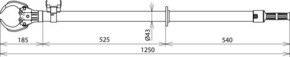 DEHN Sicherungszange gerade Un-36kV SZ HH 1250